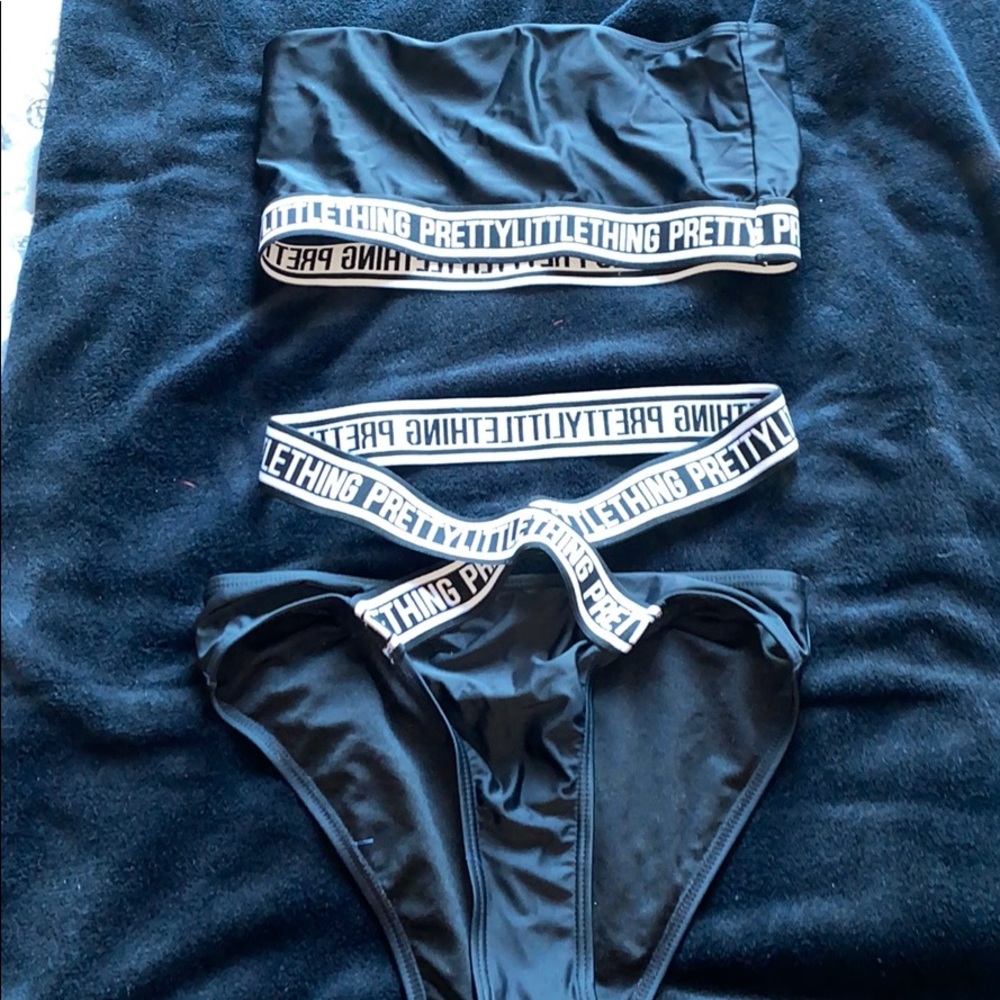 Black PrettyLittleThing bikini set